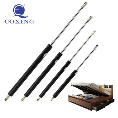 China Tapered Black Bed Lift Mechanism 20N-1000N Gas Spring For Sofa Bed for sale