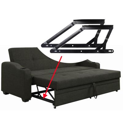 China Modern Portable Sofa Bed Mechanism System Black Push Pull Pull Sofa Bed Folding Hinges Lift Support for sale