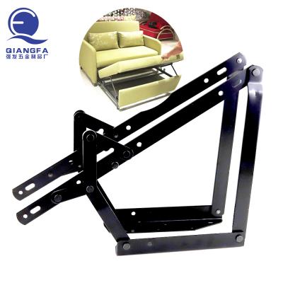 China Modern Portable Sofa Bed Mechanism System Black Bed Lift Support Sliding Lift Hinge for sale