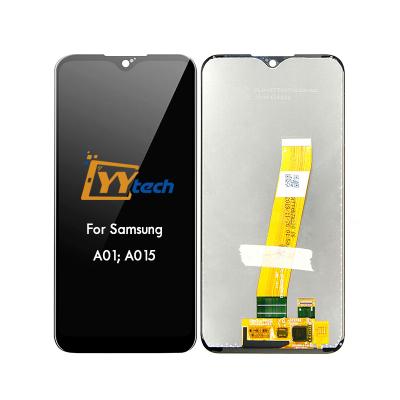 China Original YYtech Screen Mobile Phone Celular LCD Screen Display For Samsung Galaxy A01 A015 LCD For Samsung A01 5.7 inch LCD Screen for sale