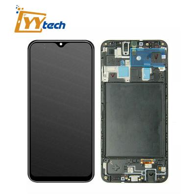 China YYtech LCD Display Touch Screen Mobile Phone LCDs For Samsung Galaxy A20 A205 With Frame Mobile LCD Screen 6.4 Inch for sale