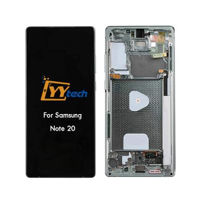 China Original YYtech Super Amoled LCD Display With Touch Screen Digitizer For Samsung Galaxy Note 20 N980 N980F SN980F/DS 6.7 inch Repair Part for sale