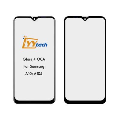 China YYtech Assurance For Samsung Galaxy A10 A105 Front Outer OCA 6.2 inch Mobile Lens Screen Glass Replacement for sale