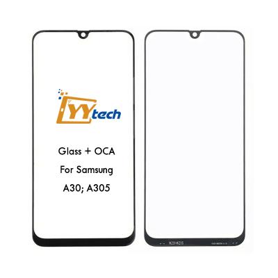 China YYtech A30 A50 OCA Front Glass Panel Screen Replacement for Samsung Galaxy A50 6.4 inch Black Outer Glass Lens Replacement for sale