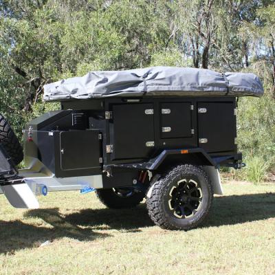 China Travel Trailer Small 2 People Off Road Rugged Recreational Camper Trailers For Sale for sale