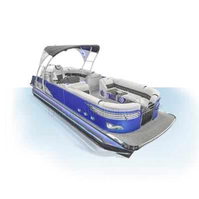 China Family Entertainment 2022 New 4 Person Pontoon Houseboat Party Fishing Boat For Sale for sale