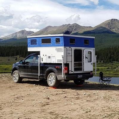 China Travel trailer most lightest weight economical off road pickup slide-in truck camper with truck bed for sale