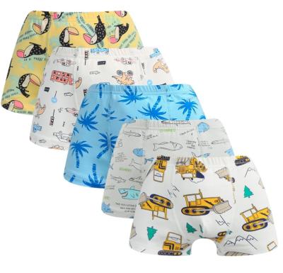 China 2021 Boys Thermal Panties Underwear Kids Pack Sale Cartoon Cotton Boxer Briefs For Boys OEM Spandex Style Casual Time To Lead Type Hot for sale