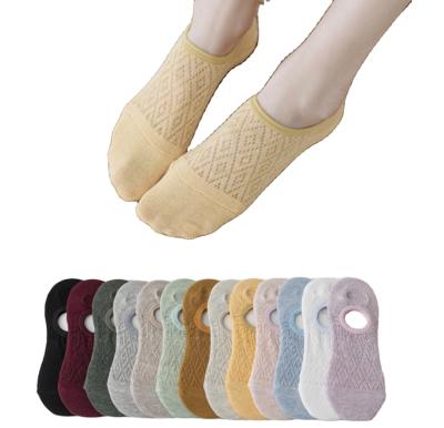 China Cotton Yoga Halter Socks Boat Knocks Non Slip Professional Sports Women Print Ladies Cotton OEM Time Advance Pattern Color Support Knitted for sale