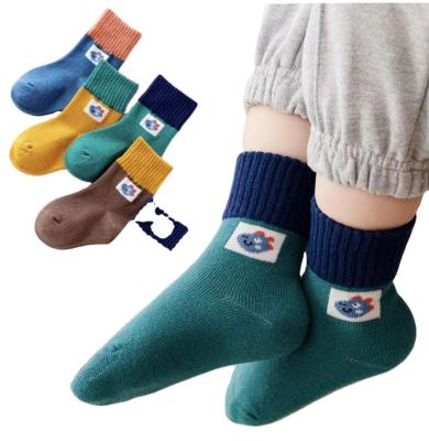 China Custom QUICK DRY Kids Socks Boy S Booties Kids Cotton Fashion Character Booties Youth Boy Girl Happy Casual Spandex Anti Techniques Spring for sale