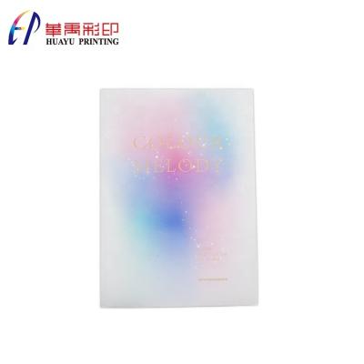 China Custom new durable luxury thick flip book printing service softcover for sale