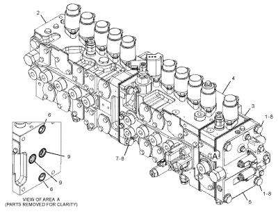 China CAT 455-2663 424-937 Main Control Valve 349E 349F 352 Mining Construction Demolition Engineering Machinery Parts for sale