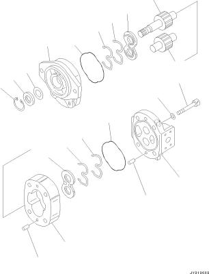 China 705-17-02022 705-22-31220 For Komatsu BulldozerD31EX-22 D31PX-22 D37EX-22 D37PX-22Hydraulic Pump Aftermarket Piston pump for sale