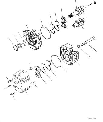 China 705-22-31230 For Komatsu Bulldozer D37EX-23 D37PX-23 D39EX-23 D39PX-23 Hydraulic  CHARGE PUMP HYDRAULIC OIL PUMP for sale