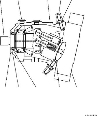 China 417-18-31301 417-18-31302 417-18-31201 For Komatsu WHEEL LOADER WA200-5 WA200PT-5 Hydraulic Motor  HST PUMP Aftermarket for sale