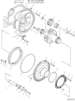 China 195-27-00801 195-27-00811 For Komatsu Bulldozer D375A-8 Travel Assembly Final Drive Original Aftermarket Drive Motor for sale