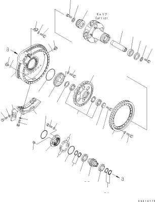 China 198-27-00541 198-27-00540 For Komatsu Bulldozer D475A-5 D475A-5A Travel Assembly Final Drive for sale