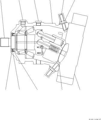 China 416-18-31701 TRAVEL MOTOR for Komatsu WA150-5 WHEEL LOADERS Aftermarket for sale