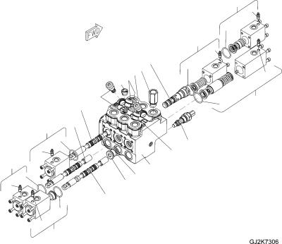 China 42W-64-33021 42W-64-33020 Voor Komatsu WA100M-6 WA90-6 Wielladders Hydraulische hoofdcontroleaansluiting Constructie-machineonderdelen Naverkoop Hoogwaardige originele Te koop