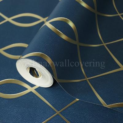 China Wallpaper GeometricDesign Breathing Metallic Wallpaper for sale