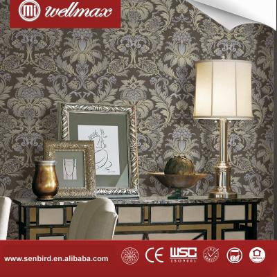 China Wellmax 2017 good breathing design and new color textures covering furniture home interior textured wallcovering for sale