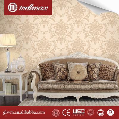 China 2017 factory direct sale pvc porcelain wallpaper home breathing decoration for sale