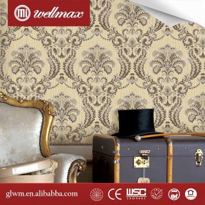 China 2016 Large Size Home Decor 3D Breathing Wallpaper Eco Friendly With Embossed Relief for sale