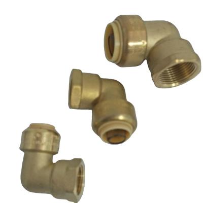 China Lead Free Brass Made In China Lead Free Brass Pipe Fitting1/2 Inch X 1/2 Inch FNPT 90 Degree Elbow for sale