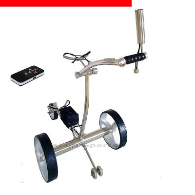 China Remote and Manual Speed ​​Control Stainless Steel Golf Trolley with Manual Operation with Easy Stepless Rotary Speed ​​Control, Distance Function for sale