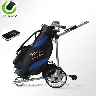 China Remote and manual speed control Germany design electric golf cart with quick fold button system, full aluminum frame, remote control with lithium battery for sale