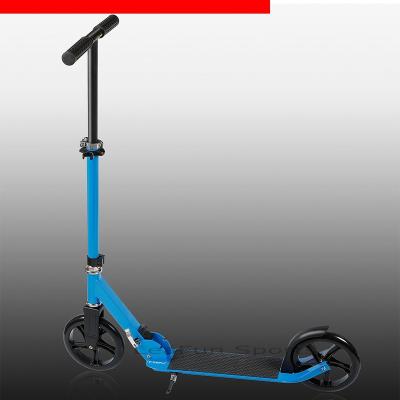 China Revolutionary new ONE-CLICK youth folding mechanism kick scooter featuring fully galvanized body and large 200mm wheels for sale