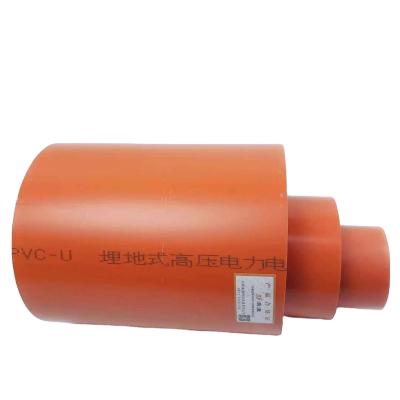 China Durable Electrical Conduit Pipes Factory Wholesale PVC Orange Plastic Tube Electrical Conduit Pipe for sale