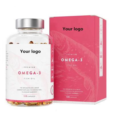 China Health Care Dietary Supplement 2500mg Omega 3 Fish Oil Softgel Capsules to Support Brain and Heart Health for sale