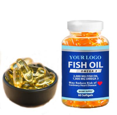 China Healthcare OEM/ODM Ultra Concentrated Fish Oil Capsule Omega 3 + EPA & DHA | Brain Heart Joints Skin and Immune Support for sale