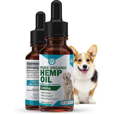 China Drop OEM/ODM Hemp Oil For Dogs And Cats Hemp Oil Drops With Omega Fatty Acids for sale