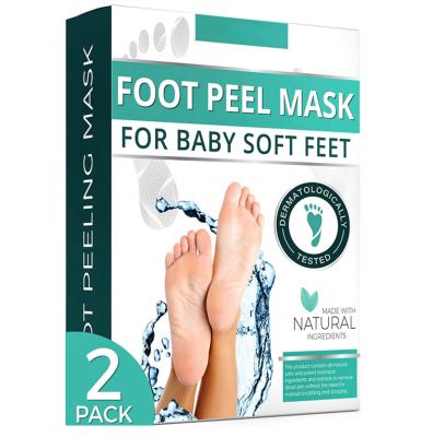 China OEM/ODM Foot Foot Skin Care Foot Peel Off Mask 2 Packs For Dead Skin And Cracked Heels Calluses for sale