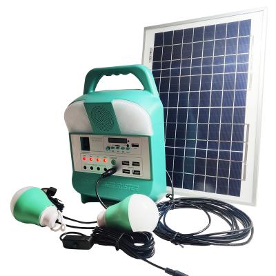 China Home Energy Saving 2022 Off Grid Lighting System Solar Power Solar Kit Home Solar System with 3 LED Bulbs for sale