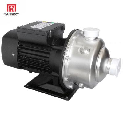 China MANNECY Water Supply Stainless Steel Horizontal Multistage Domestic Water Supply Centrifugal Pump System for sale