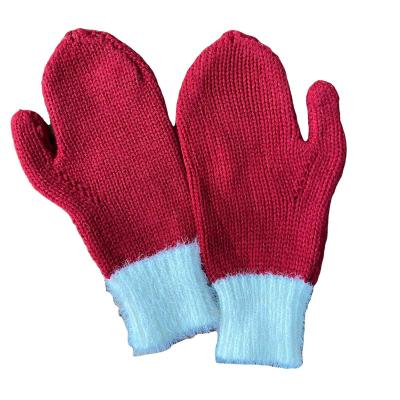 China Wholesale Comfortable Adult Children Plush Christmas Gloves Santa Claus Gloves Decorations Christmas Gloves for sale