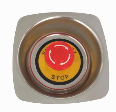 China Big stainless steel size 123.2mm*123.2mm stainless steel emergency stop button cover for diesel generator for sale