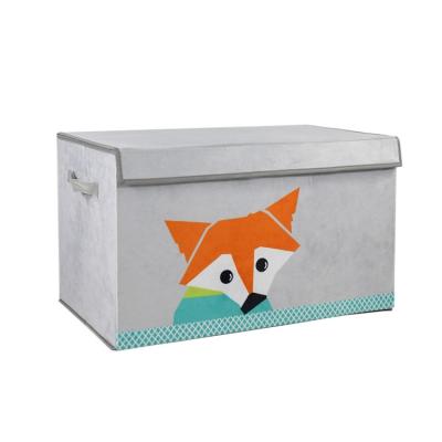 China Customized Multifunctional Storage Folding Available Folding Cloth Storage Box Tissue Box With Lid for sale