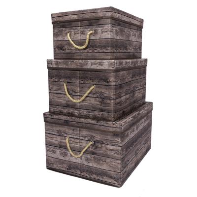 China Sublimation Collapsible Home Storage Box Factory Direct Sales Folding Decorative Clothes Storage Box With Lid for sale