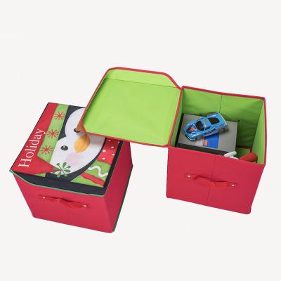 China Manufacturer Wholesale Fabric Collapsible Folding Storage Box Durable Multifunctional Decorative Storage Boxes for sale