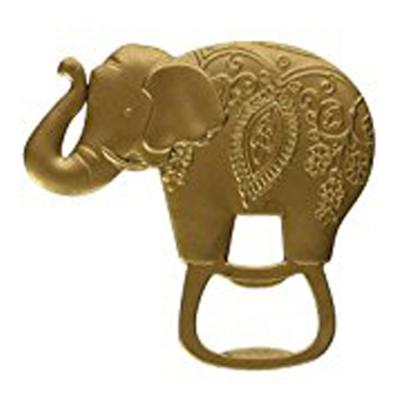 China Elephant Bottle Opener Wine Beer Wedding Viable Gold Bottle Opener for sale