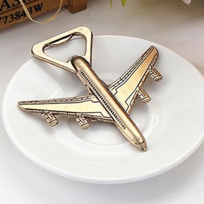 China Viable Custom Fashion Gifts Airplane Metal Beer Bottle Opener for sale