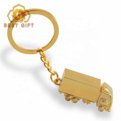 Китай Creative Golden Logo Keychain Metal 3D Custom Truck Souvenir Gifts Key Chain продается