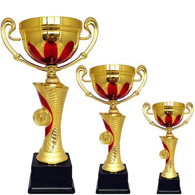 China Europe 30/25/20 Cm Customized Logo Metal Sports Trophy Cup for sale