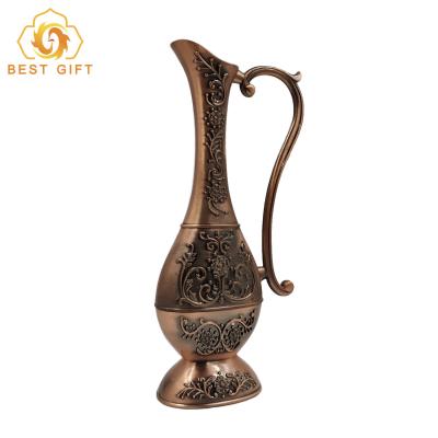 China Luxury Custom Made Traditional Palace Vintage Metal Flower Vase Vase for sale