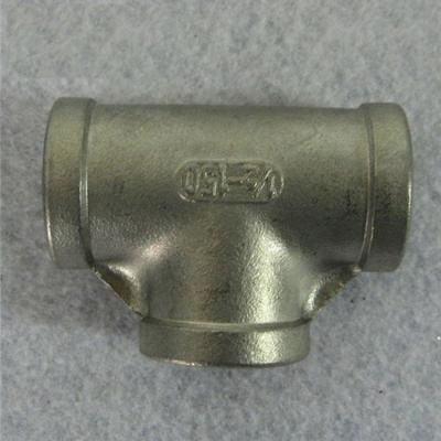 China BSPT NPT BSP DIN 2999 Stainless Steel Threaded Tee Equal for sale