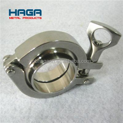 China Heavy Duty Double Installation Pipes Stainless Steel Pin Clamp 13MHHM for sale